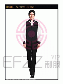 餐飲西餐廳服務員制服設計圖887