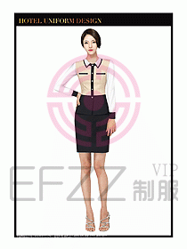 餐飲西餐廳服務(wù)員制服設(shè)計(jì)圖884