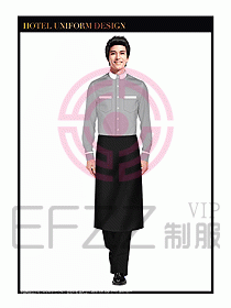 餐飲西餐廳服務(wù)員制服設(shè)計(jì)圖897