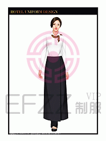 餐飲西餐廳服務員制服設計圖902