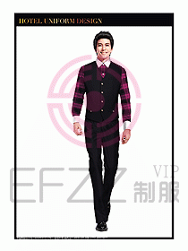 餐飲西餐廳服務(wù)員制服設(shè)計(jì)圖901