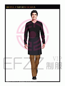 餐飲西餐廳服務(wù)員制服設(shè)計(jì)圖905