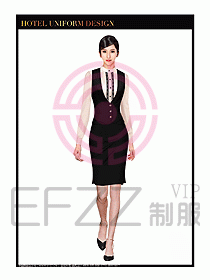 餐飲西餐廳服務(wù)員制服設(shè)計圖918