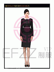 酒店總臺服務(wù)員制服設(shè)計(jì)圖654