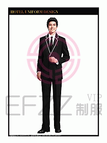 酒店總臺服務(wù)員制服設(shè)計圖655