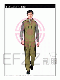 工程服馬夾服裝效果圖018