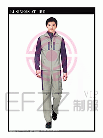 工程服馬夾服裝效果圖024