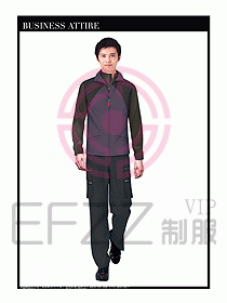 工程服馬夾服裝效果圖037