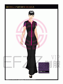 酒店服裝中餐服務(wù)員制服1365