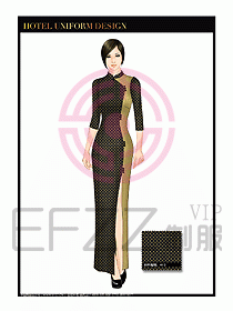 酒店服裝中餐服務(wù)員制服1371