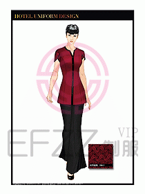酒店服裝中餐服務(wù)員制服1368