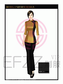 酒店服裝中餐服務(wù)員制服1372