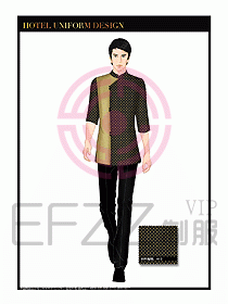 酒店服裝中餐服務(wù)員制服1377