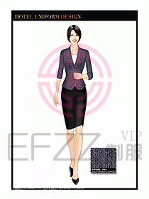 酒店服裝中餐服務(wù)員制服1379