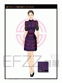 酒店服裝中餐服務(wù)員制服1382