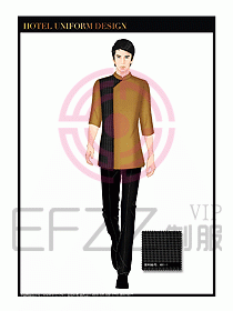 酒店服裝中餐服務(wù)員制服1378