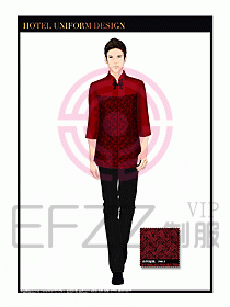 酒店服裝中餐服務(wù)員制服1386