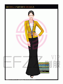 桑拿SPA咨客迎賓制服313