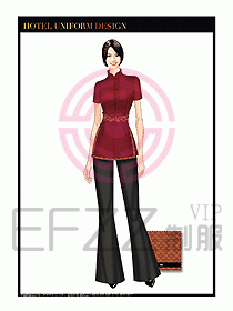 酒店餐廳咨客制服設(shè)計圖669