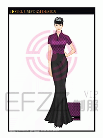 酒店餐廳咨客制服設(shè)計圖673