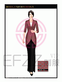 酒店餐廳咨客制服設(shè)計圖678