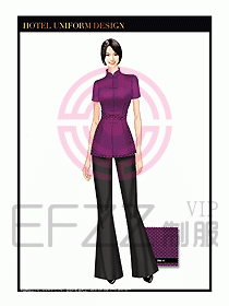 酒店餐廳咨客制服設(shè)計圖684