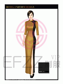 酒店餐廳咨客制服設(shè)計(jì)圖683