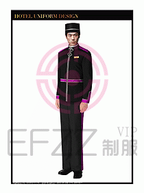 酒店門童行李生制服設(shè)計(jì)圖839