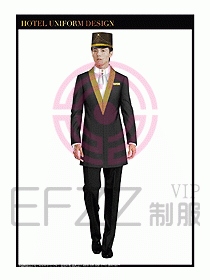 酒店門童行李生制服設計圖842