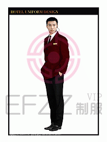 酒店門童行李生制服設(shè)計圖853