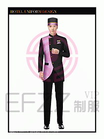 酒店門童行李生制服設計圖904