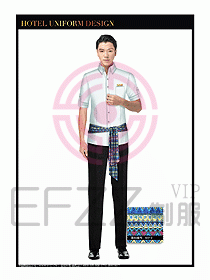 SPA休閑會(huì)所服務(wù)員制服設(shè)計(jì)359