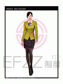 專賣店營業(yè)員服裝設(shè)計圖1004