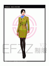 專賣店營業(yè)員服裝設(shè)計圖1001