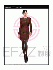 專賣店?duì)I業(yè)員服裝設(shè)計(jì)圖1002
