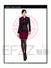 專賣店?duì)I業(yè)員服裝設(shè)計(jì)圖1003