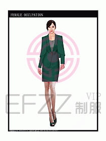 專賣店營業(yè)員服裝設(shè)計圖1008