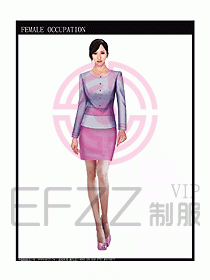 專賣店營業(yè)員服裝設計圖1013