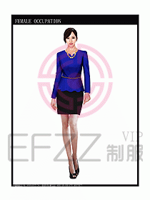 專賣店營業(yè)員服裝設(shè)計圖1018