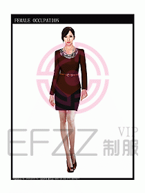 專賣店營業(yè)員服裝設(shè)計圖1020