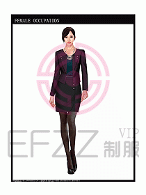 專賣店營業(yè)員服裝設(shè)計圖1028