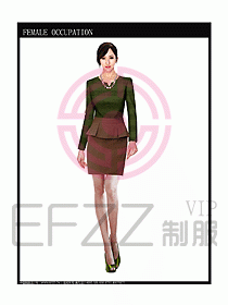 專賣店?duì)I業(yè)員服裝設(shè)計(jì)圖1032