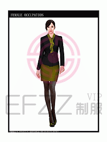 專賣店?duì)I業(yè)員服裝設(shè)計(jì)圖1044