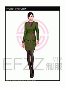 專賣店營業(yè)員服裝設計圖1043