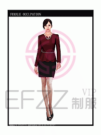 專賣店?duì)I業(yè)員服裝設(shè)計(jì)圖1059