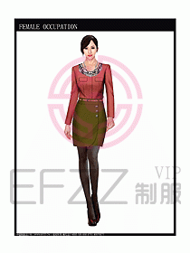 專賣店營業(yè)員服裝設(shè)計圖1065