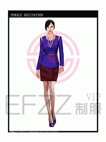 專賣店營業(yè)員服裝設(shè)計圖1063