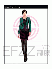 專賣店?duì)I業(yè)員服裝設(shè)計(jì)圖1060