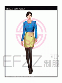 專賣店營業(yè)員服裝設(shè)計圖1066
