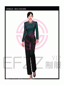 專賣店營業(yè)員服裝設(shè)計圖1071